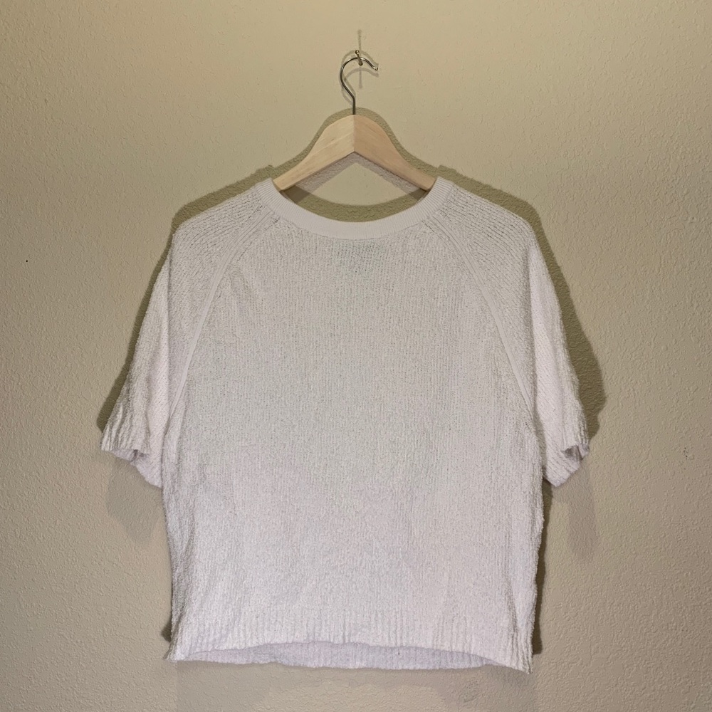 Banana Republic White Crop Top